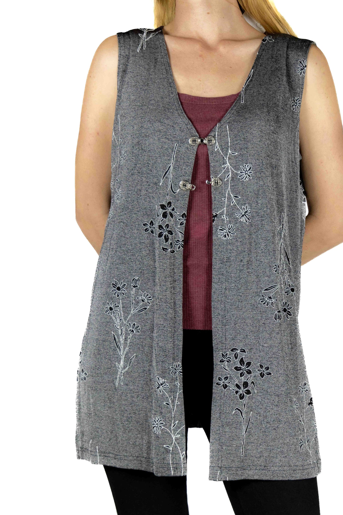 Sleeveless Nylon Waterfall Cape