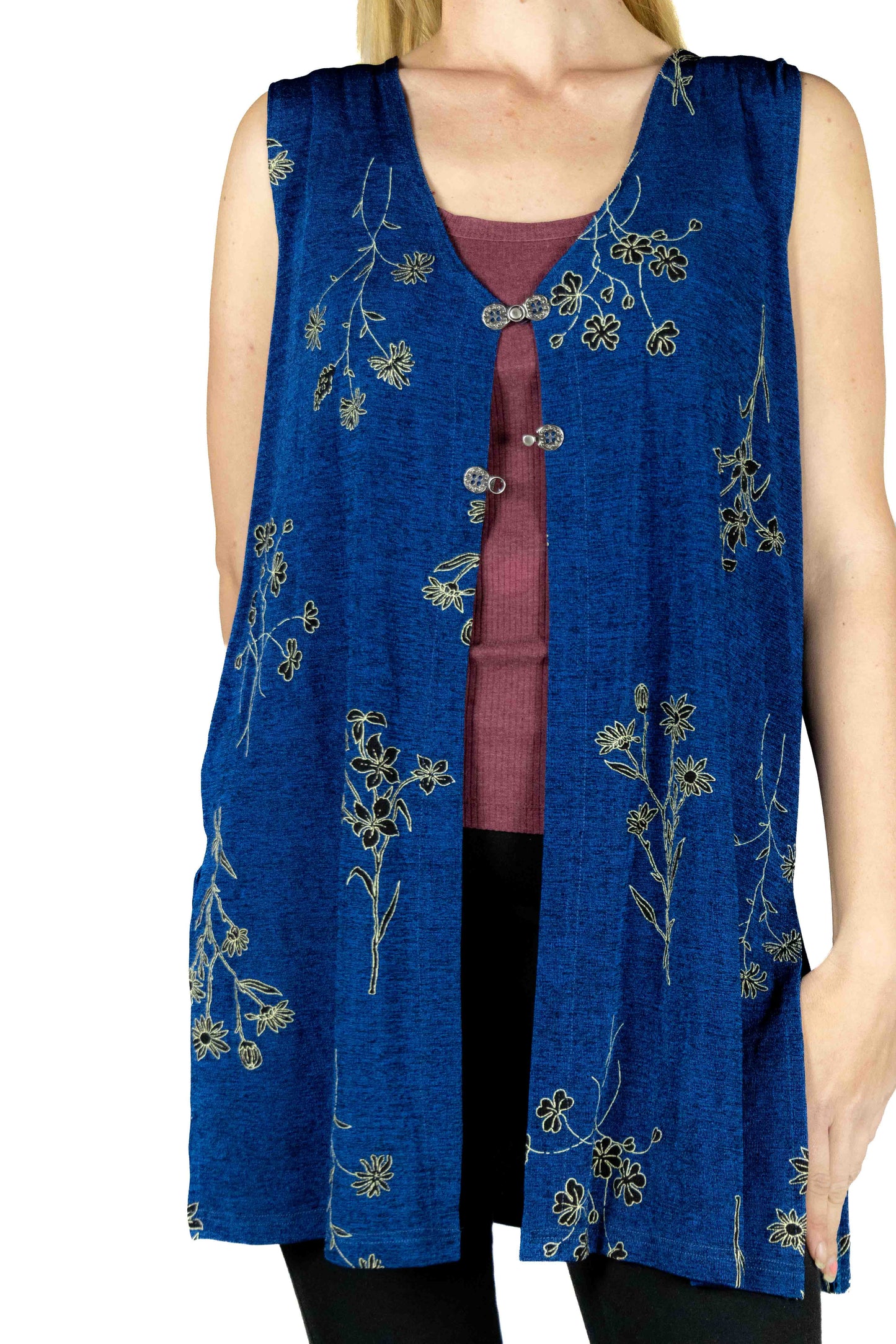 Sleeveless Nylon Waterfall Cape