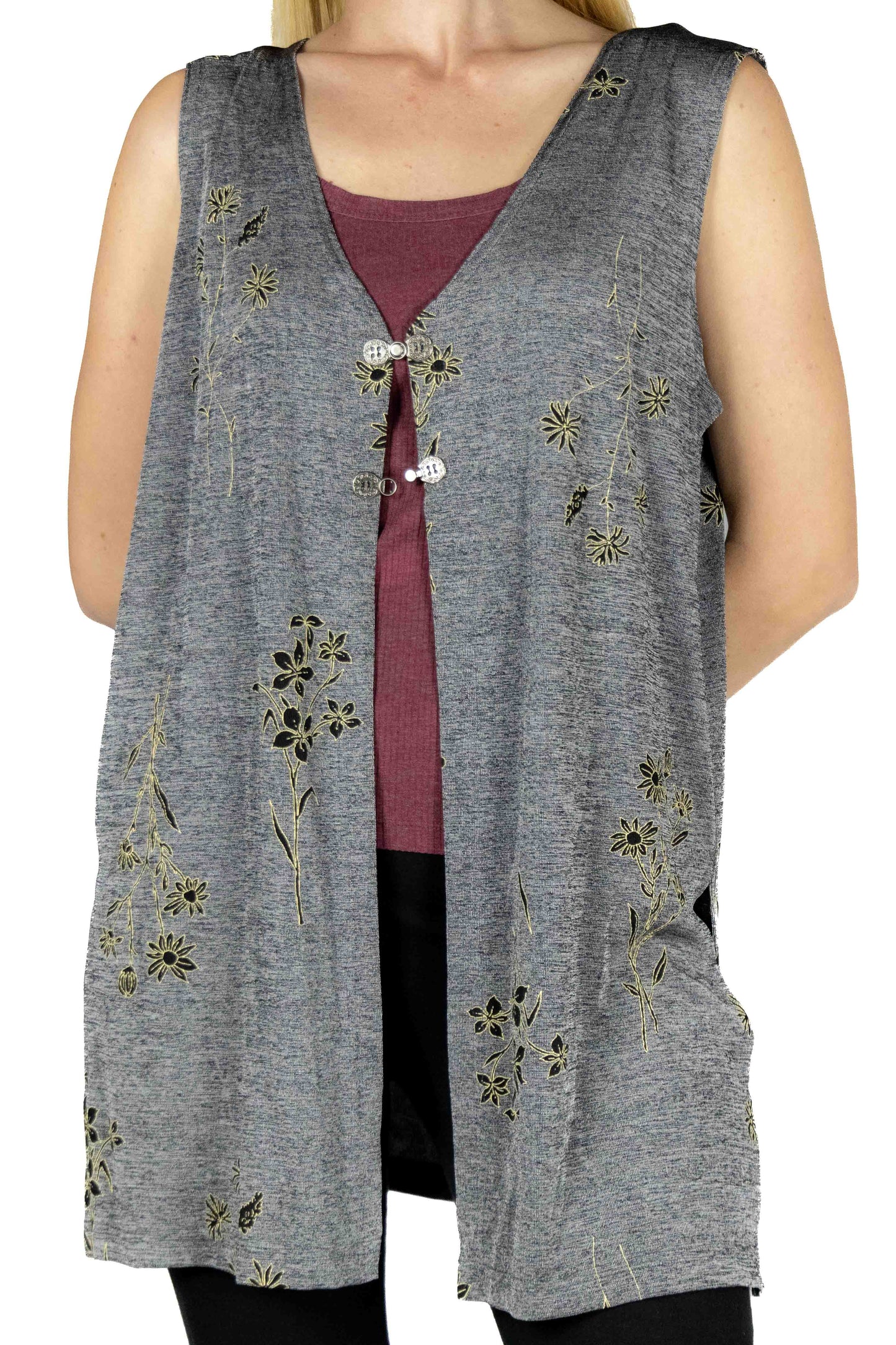 Sleeveless Nylon Waterfall Cape