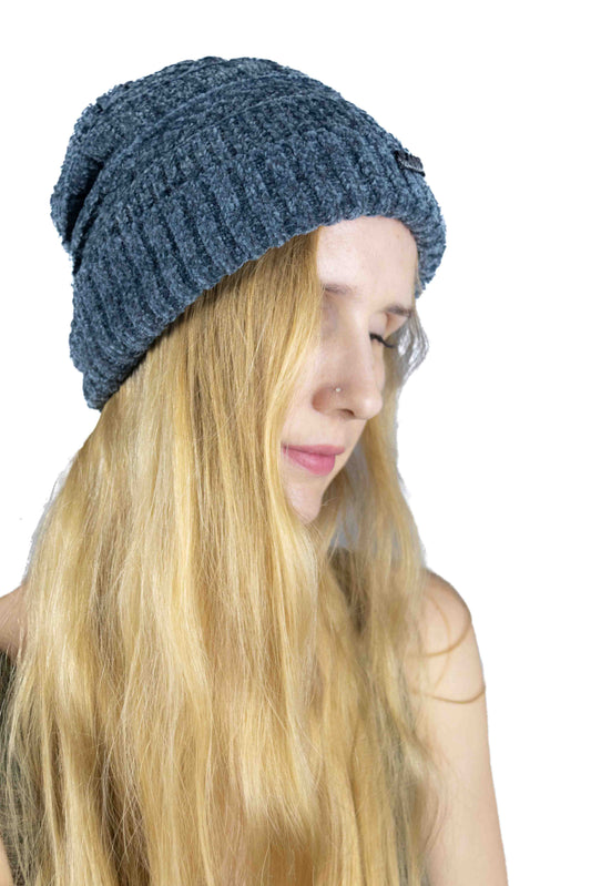 Classic Wisteria Woolen Beanie