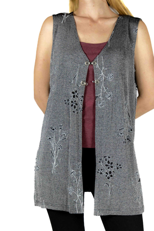 Sleeveless Nylon Waterfall Cape