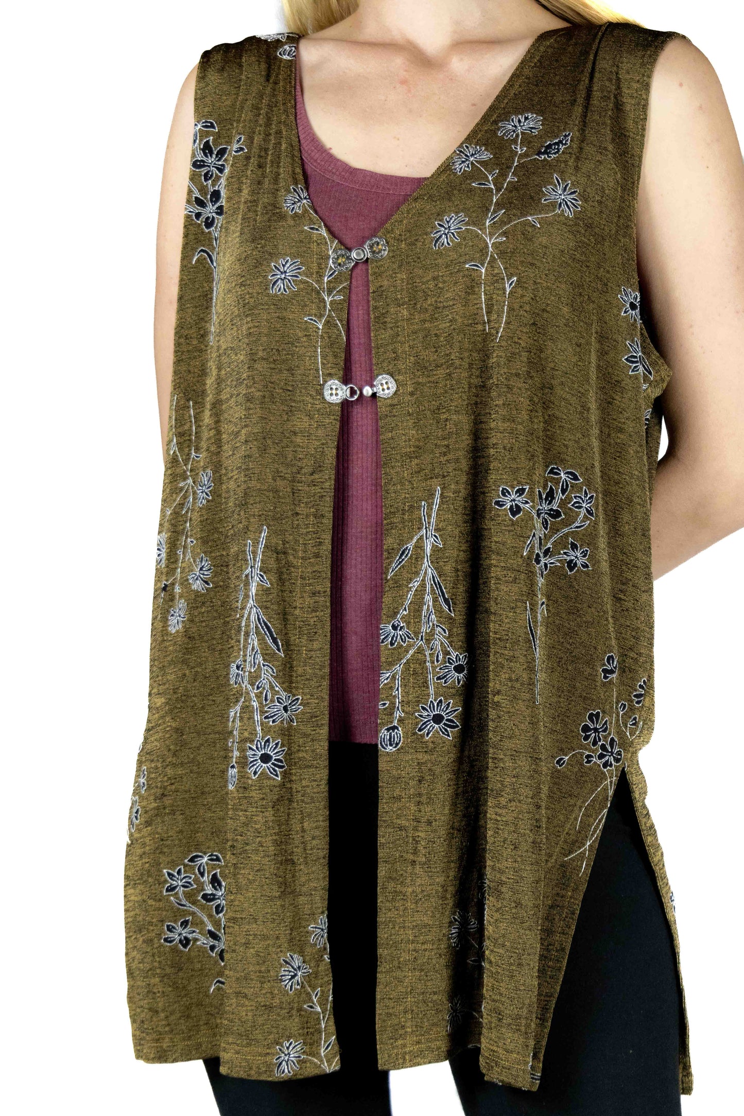 Sleeveless Nylon Waterfall Cape