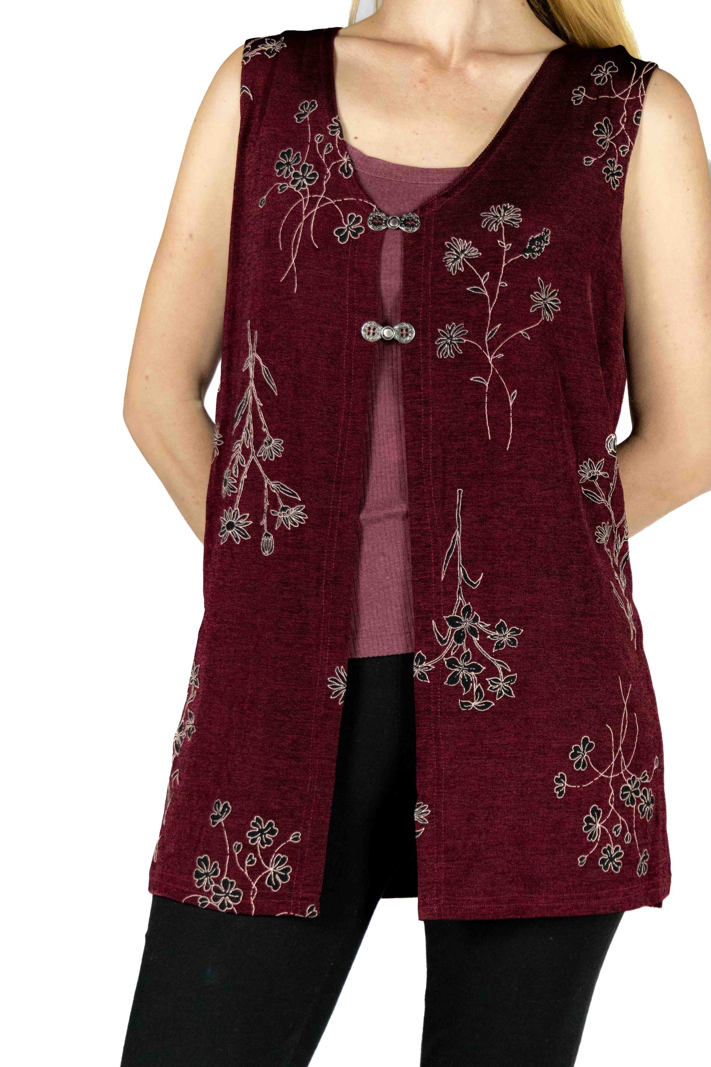 Sleeveless Nylon Waterfall Cape