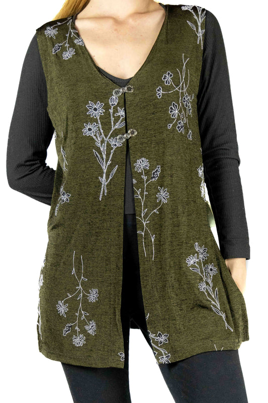 Sleeveless Nylon Waterfall Cape