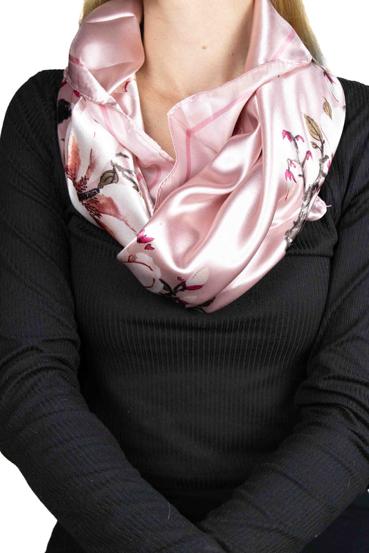 Chrysalis Pink Satin Scarf