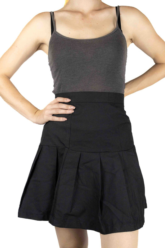 Women's Winter Twill Black Skirt