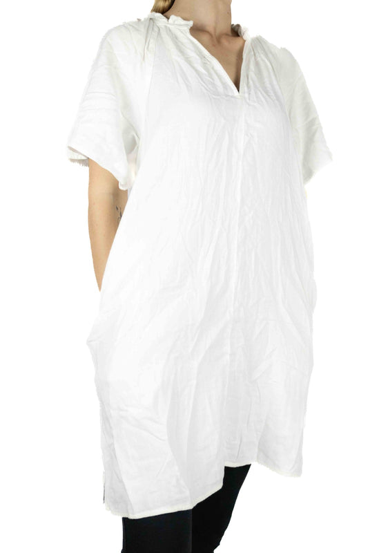 Women's Slouchy Oversized White Dress