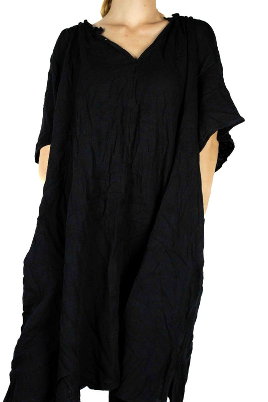 Women's Slouchy Oversized Black Dress