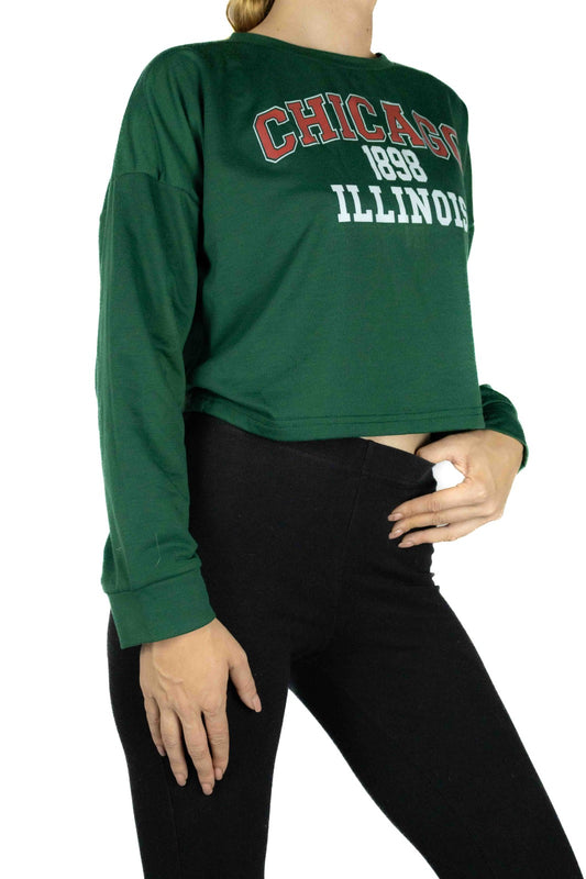 Women's High-Fashion Fleece Crop Top
