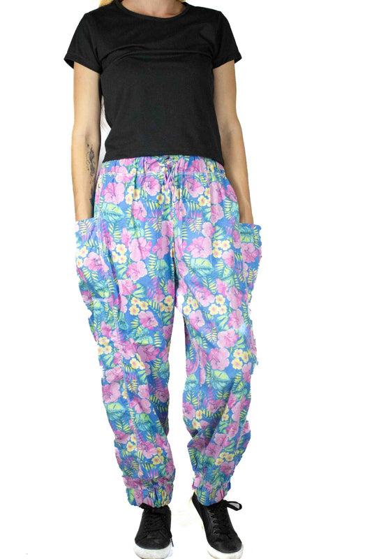 Women's Floral Polycotton Joggers